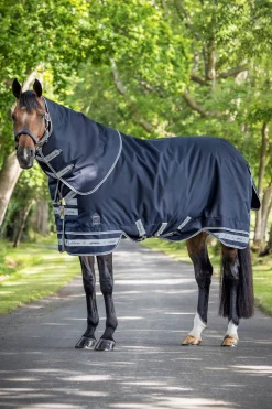 New lemieux Arika Storm-Tek Lightweight Turnout Rug, 100g Navy