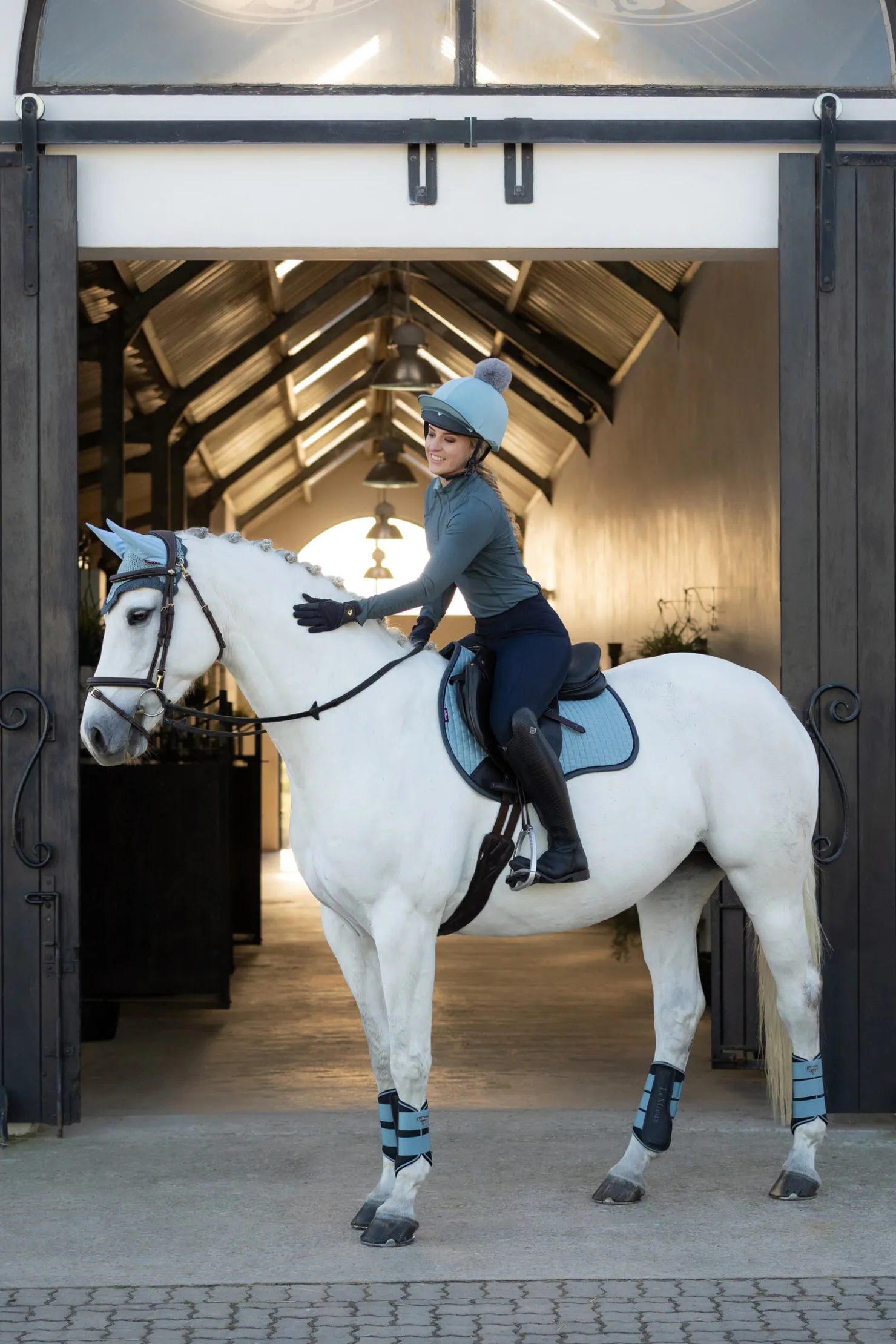 Clearance lemieux Base Layer med glidelås Petrol