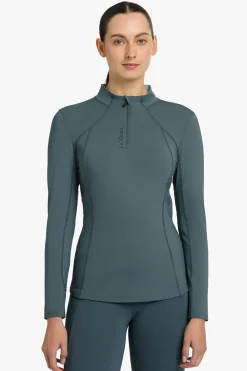 Clearance lemieux Base Layer med glidelås Petrol