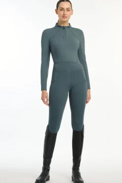 Clearance lemieux Base Layer med glidelås Petrol
