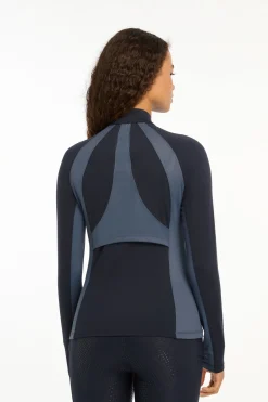 Hot lemieux Carly Zip Through Shirt Navy