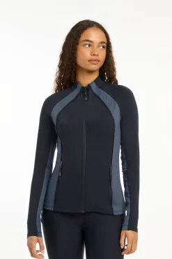 Hot lemieux Carly Zip Through Shirt Navy