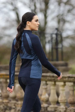 Hot lemieux Carly Zip Through Shirt Navy