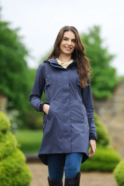 lemieux Dame Lang Regnjakke Grace DuskBlue