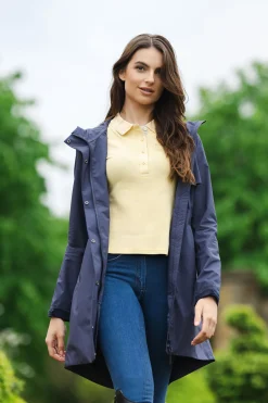 lemieux Dame Lang Regnjakke Grace DuskBlue