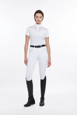 New lemieux Emily kortermet stevneskjorte for kvinner White