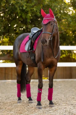 Discount lemieux Seasonal Luxury dressursjabrak, firkanter MulberryRed