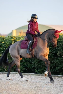 Outlet lemieux Soft Shell Antiskli Euro Hoppesadelunderlag Burgundy