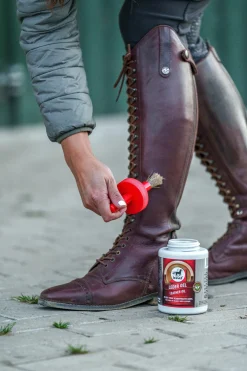 Sale leovet lærolje Beige/Red