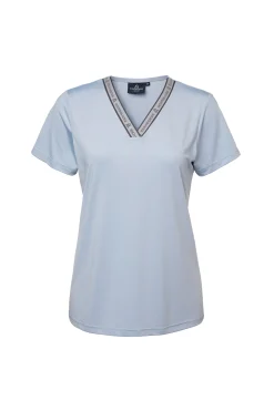 Best mountainhorse Mountain Horse Active Stripe T-skjorte for kvinner Blue