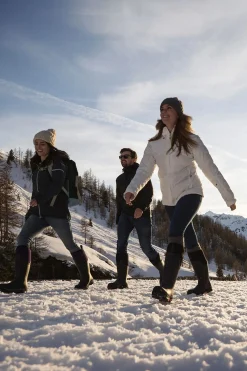 Clearance muckboots Muck Boot Arctic Ice AG All Terrain dame støvler Black/Pink