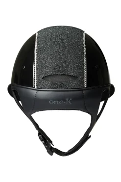 New onek Avance Glossy Glitter ridehjelm Black