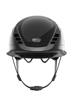 Sale pikeur Abus AirLuxe Chrome ridehjelm med lengre brem Black/Shiny
