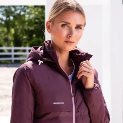 New pikeur Bonija vattert jakke, dame AmaranthPurple