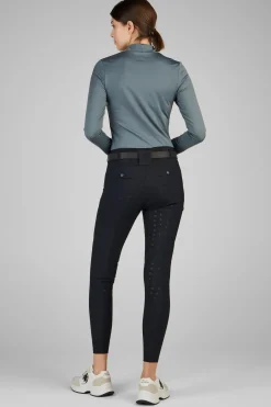 New pikeur Linnett nahtlos heforsterkede ridetights til dame med høyt liv og full seat Black