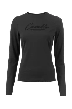 Hot cavallo Rundhalset skjorte Cavalmaron Black