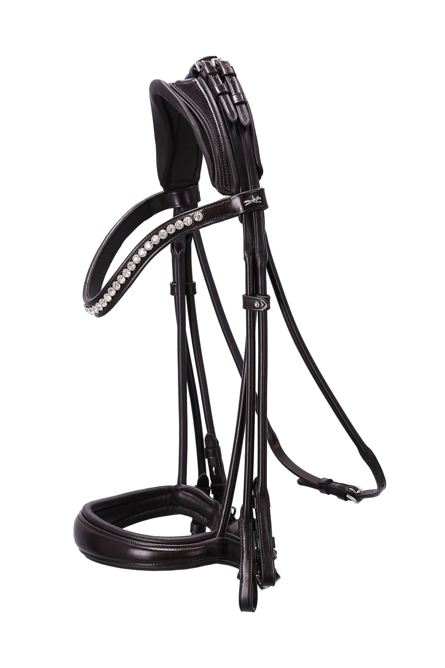 Hot schockemohle Schockemöhle Sports Kensington Double Bridle rullet espresso/silver