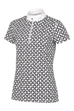 Outlet schockemohle Schockemöhle Sports Louisa showskjorte for kvinner white-darkblue