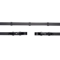 Hot schockemohle Schockermöhle Sports lærtøyler, krok&spenne, stoppere, 16mm, 5 stop Black/Silver