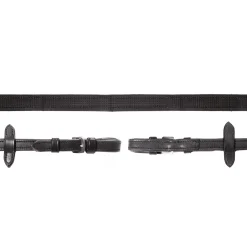 Discount schockemohle Schockmöhle Sports Durasoft Reins Grip lærtøyler, nylon, gummibelagt Black/Silver