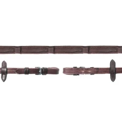 Discount schockemohle Schockmöhle Sports Durasoft tøyler, lærtøyler med nyloninnlegg DarkBrown/Silver