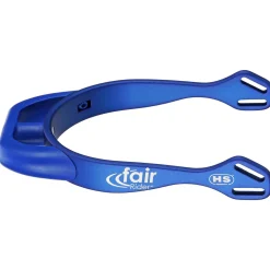 Clearance sprenger FairRider aluminiumsporer med flat hals, 20 mm Blue/Blue