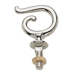 Clearance sprenger tømmekrok med mutter, nysølv Ikkespesifisert