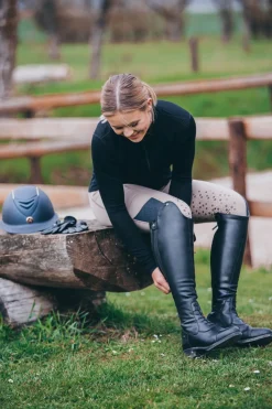 suedwindfootwear Suedwind Footwear Nova Vegan Høye ridestøvler Black