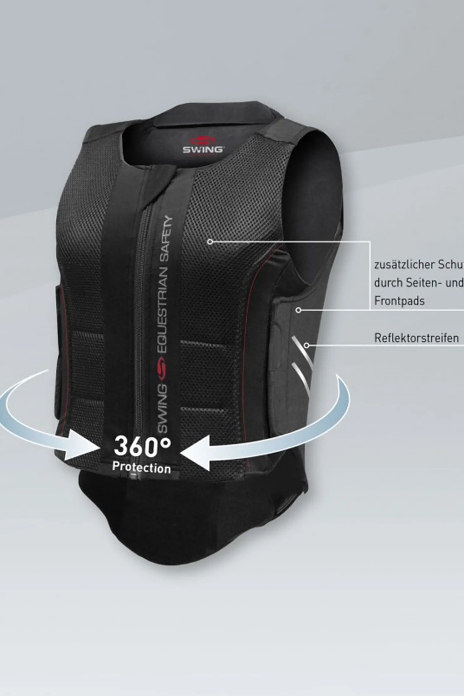 New swing P07 Flexible ryggbeskytter til barn Black