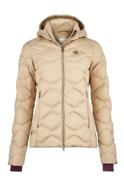 Outlet tommyhilfigerequestrian Tommy Hilfiger Equestrian mellomvekt damejakke med Re-Down Beige