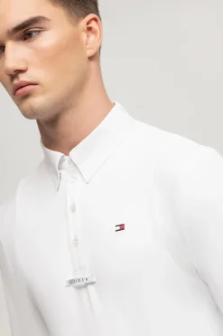 New tommyhilfigerequestrian Tommy Hilfiger Equestrian Columbus stevneskjorte for menn OpticWhite