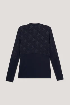 tommyhilfigerequestrian Tommy Hilfiger Equestrian Cologne Reflekterende langarmet 1/4 glidelås treningsgenser MULTI