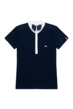 tommyhilfigerequestrian Tommy Hilfiger Equestrian Chelsea Avkjølende Polo-skjorte med korte ermer og logo DesertSky