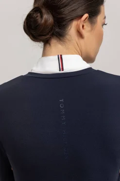 Clearance tommyhilfigerequestrian Tommy Hilfiger Equestrian Montana dames 2-i-1 stevneskjorte DesertSky