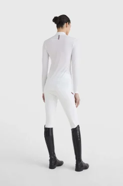 Sale tommyhilfigerequestrian Tommy Hilfiger Equestrian langermet stevneskjorte, dame WH/AB