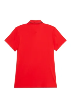 Outlet tommyhilfigerequestrian Tommy Hilfiger Equestrian Harlem Polo-skjorte med korte ermer og logo FierceRed