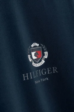 Discount tommyhilfigerequestrian Tommy Hilfiger Equestrian Performance Crest herre t-skjorte med trykk DESERTSKY