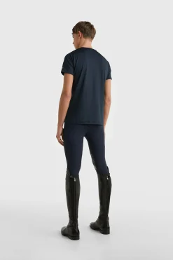 Discount tommyhilfigerequestrian Tommy Hilfiger Equestrian Performance Crest herre t-skjorte med trykk DESERTSKY