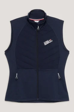tommyhilfigerequestrian Tommy Hilfiger Equestrian Gramercy Isolert Dame Hybrid Vest DesertSky