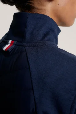 tommyhilfigerequestrian Tommy Hilfiger Equestrian Gramercy Isolert Dame Hybrid Vest DesertSky