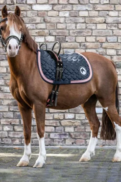 waldhausen Surcingle med to håndtak black/pinkrose