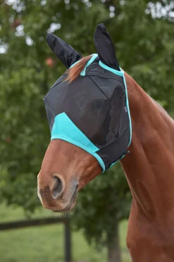 Clearance weatherbeeta Comfitec Deluxe Fine fluemaske i mesh med ører BL/VECT