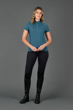 Sale weatherbeeta Sutton kortermet skjorte for kvinner IndianTeal