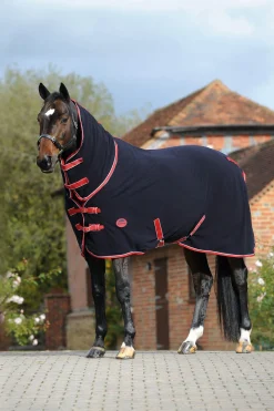 Best weatherbeeta svettedekken i fleece med hel hals DarkBlue/Red/White