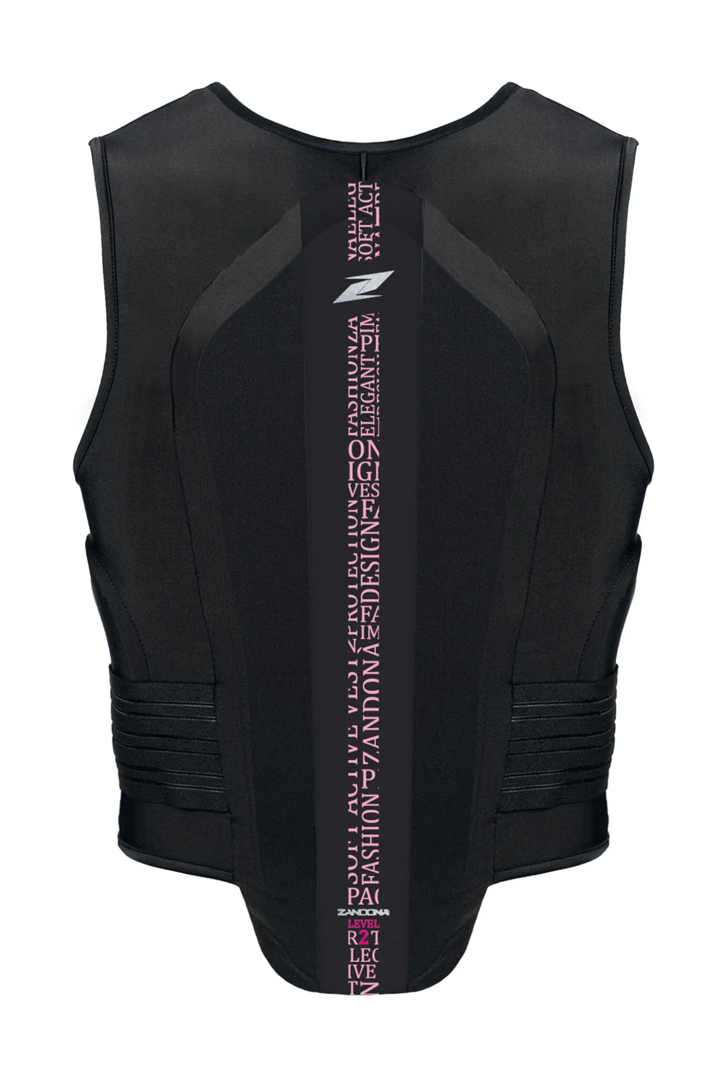 Hot zandona Soft Vest Pro ryggbeskytter til barn Black/LightPinkStretch